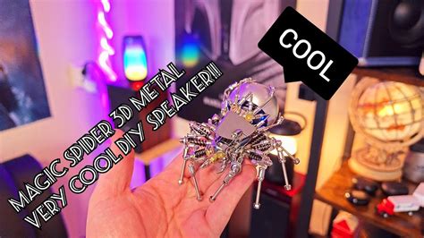 DIY Mecrob Magic Spider 3D Metal Bluetooth Speaker .